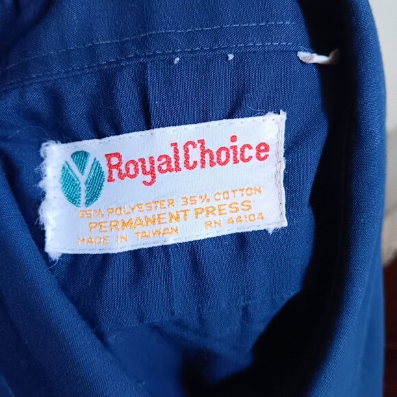 Vintage Men's Oxford Shirt Medium 1970's Button-Up Lawyer Preppy Indie Band BLue - Picture 5 of 5